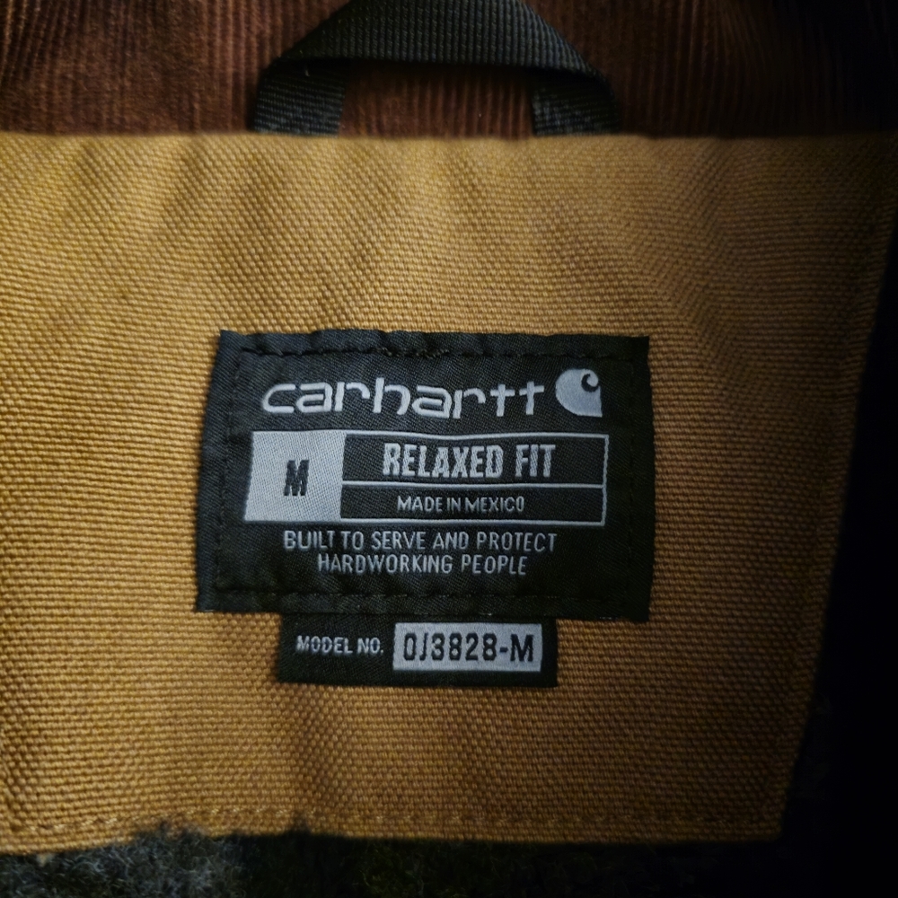 Carhartt Brown Detroit Jacket with Dark Brown Collar - Picture 12 of 13